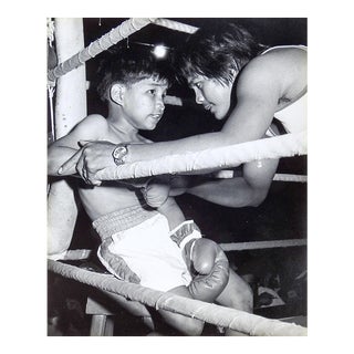 Mid Century Boy Boxer Photograph For Sale