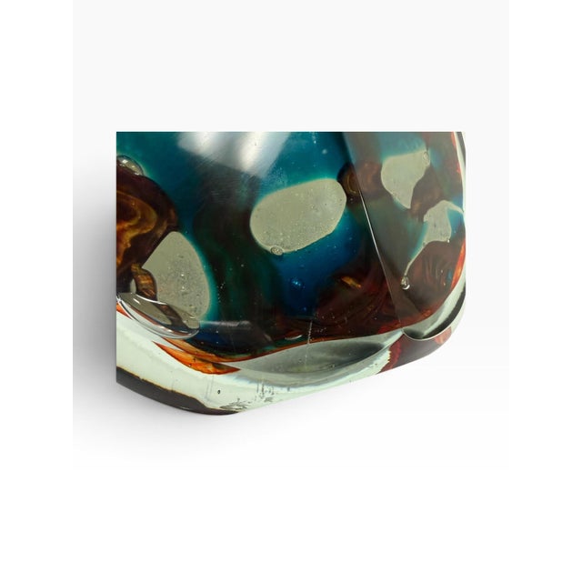 Signed 1959 Mid-Century Kosta Vicke Lindstrand Swedish Art Glass Teardrop Vase For Sale - Image 9 of 9