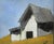 Contemporary Miniature Mendocino Barn Lynne French Pacific Landscape 4x4 O/C For Sale - Image 3 of 3