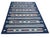 Handmade Cotton Area Rug, Vegetable Dyed, Indigo Blue, Cream and Terracotta Striped Dhurrie -6'x9' For Sale - Image 10 of 13