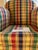 Brunschwig and Fils Custom Plaid Lounge Chair For Sale In New York - Image 6 of 12