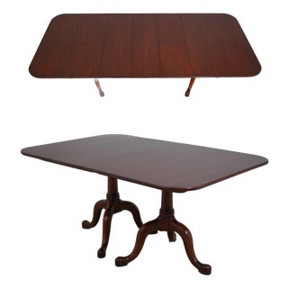 Henkel Harris Cherry Double Pedestal Dining Table For Sale