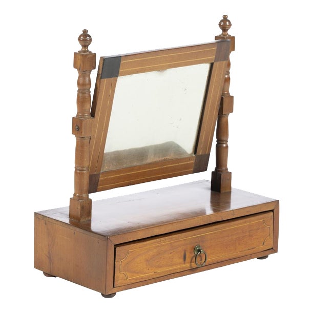 Dressing Table with Tilting Mirror, 19th Century For Sale