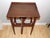 Vintage Mission Solid Oak Telephone Stand Childs Desk Integrated Fold Out Stool For Sale In Boston - Image 6 of 15