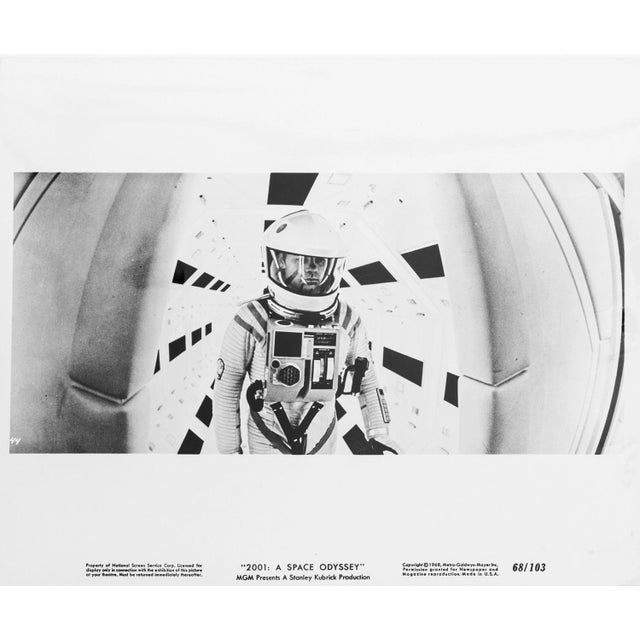 2001: A Space Odyssey 1968 Original Vintage Cinema Lobby Card Framed In Black 8x10" inches / 20x25 cm paper size 15x17"...