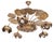 Metal Water Lily Chandelier from Maison Jansen, 1970s For Sale - Image 7 of 12