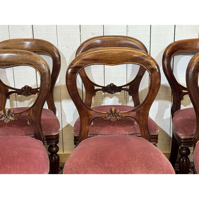 Victorian Mahogany English Chairs, 1970s, Set of 8 For Sale - Image 6 of 18