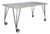 Max Desk in White Wood with Casters from Kartell For Sale