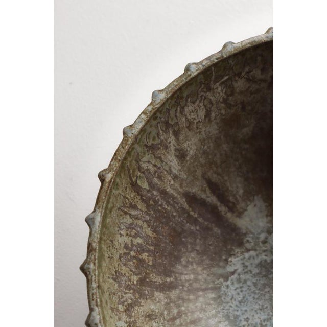 Ceramic Large Art Deco Stoneware No. 189 Bowl by Arne Bang, Denmark, 1930s For Sale - Image 7 of 16