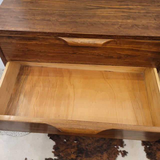 Brown Vintage Danish Chest of Drawers in Teak, 1960s For Sale - Image 8 of 18