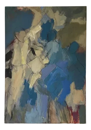 Abstract Composition, 1970s, Oil on Canvas