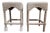 Essentials for Living French Linen Country Bisque Rue Square Counter Stool For Sale