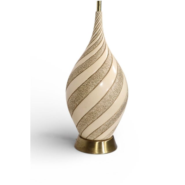 Sculpture Materials Vintage Mid Century Plaster Table Lamp by Quartitle Creative Corp. C. 1960's For Sale - Image 7 of 16