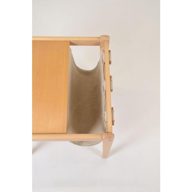Danish Side Table with Magazine Holder by S.P. Jensen for BRDR Furbo, 1960s For Sale - Image 9 of 10