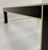 Square Coffee Table in Black Lacquer, Brass and Glass attributed to Pierre Cardin, France, 1970s For Sale - Image 9 of 10