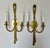 French Vintage French 19th. Century Louis XVI Style Bronze Twin-Arm, Rope & Tassel Ormolu Wall Lighted Sconces -Pair For Sale - Image 3 of 17