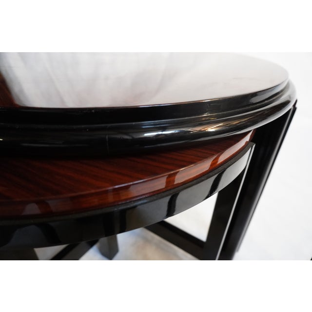 1930s Palisander Wood Art Deco Set of 5 Nesting Tables For Sale - Image 18 of 18
