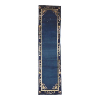 Chinoiserie Chic Chinese Art Deco Rug - 02'04 X 09'02 For Sale
