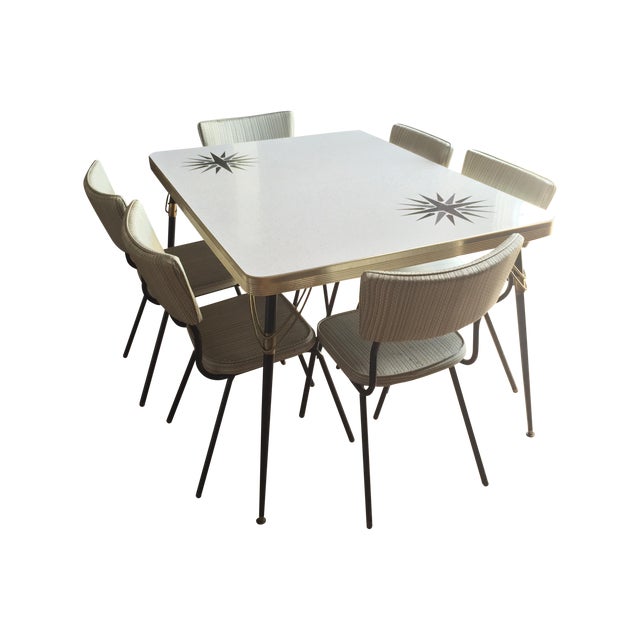 1960s Vintage Formica Dining Set Chairish