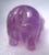 Miniature Hand-Carved Piglet of Amethyst Stone, Birth Stone for February! For Sale - Image 4 of 11