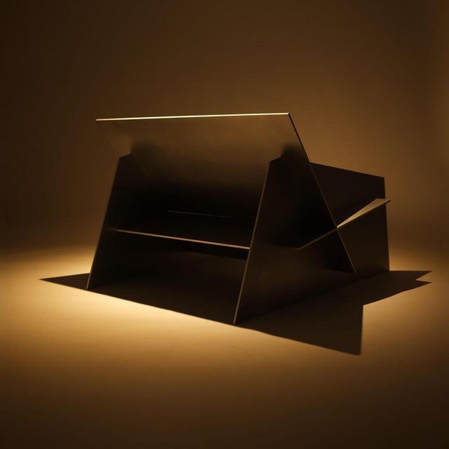 Not Yet Made - Made To Order Remus Aluminium Armchair by Bureau of Entropy For Sale - Image 5 of 9