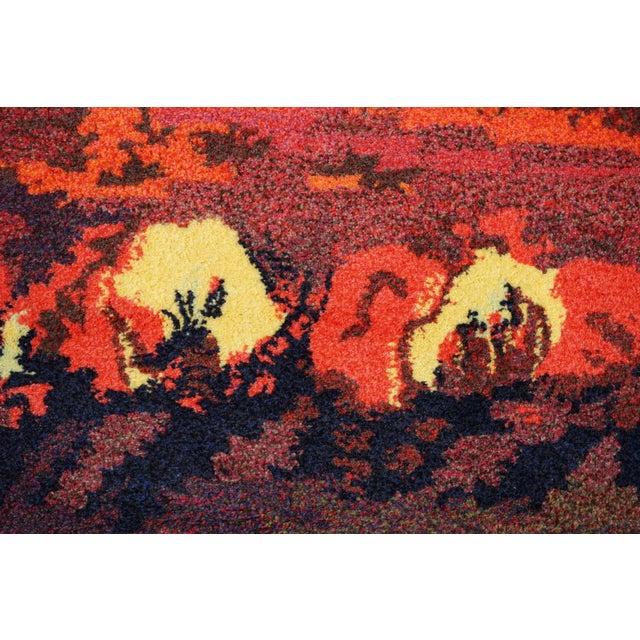 Red Tapestry by Lutz De Bré for Ewald Kröner, 1970s For Sale - Image 8 of 11