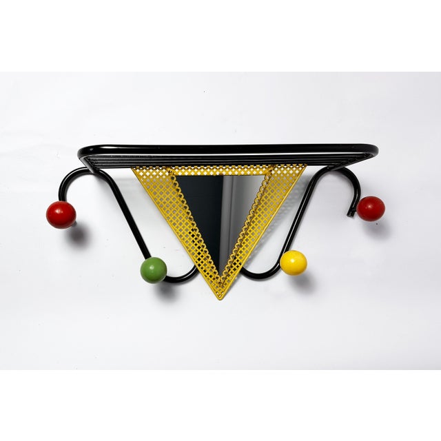 Coat Rack in the style of Mathieu Matégot, 1950s For Sale - Image 6 of 6