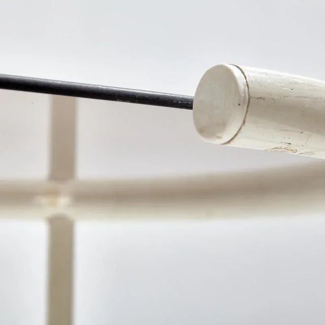 Brown Console Table with Tubular Frame For Sale - Image 8 of 10