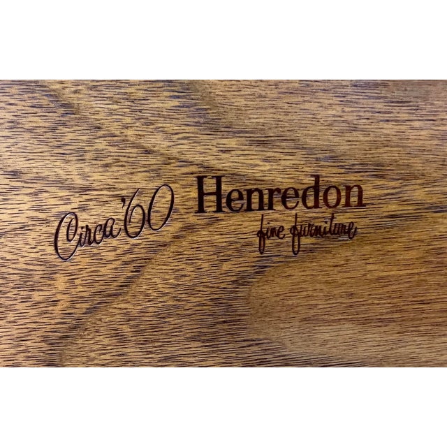 Brown Vintage Walnut 'Circa 60' Headboard by Henredon For Sale - Image 8 of 9