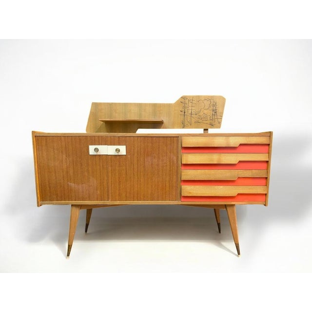 Gio Ponti Mid-Century Modern Italian Sideboard by Gio Ponti, 1950s For Sale - Image 4 of 18
