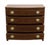 Late 20th Century Councill Craftsman Banded Mahogany Traditional Duncan Phyfe Style 34" Four Drawer Chest For Sale - Image 5 of 12