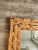 Rare Vintage Burnt Bamboo Floating Console Table and Wall Mirror For Sale - Image 10 of 12
