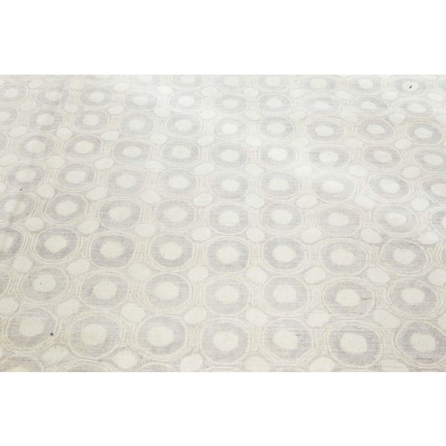 Contemporary Circular Design Handmade Silk Rug by Doris Leslie Blau For Sale - Image 4 of 7