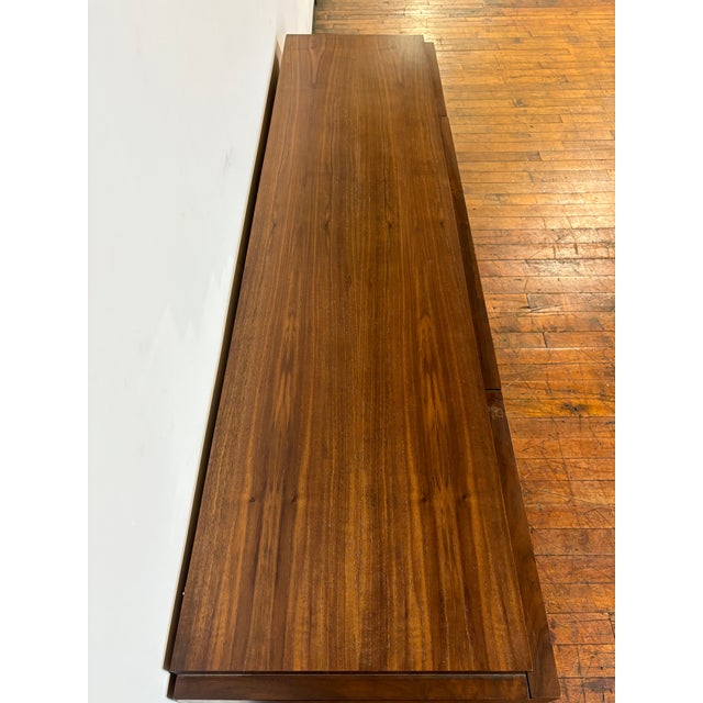 Wood Midcentury Paul Evans Style Brutalist Walnut Dresser Credenza by Tabago For Sale - Image 7 of 9