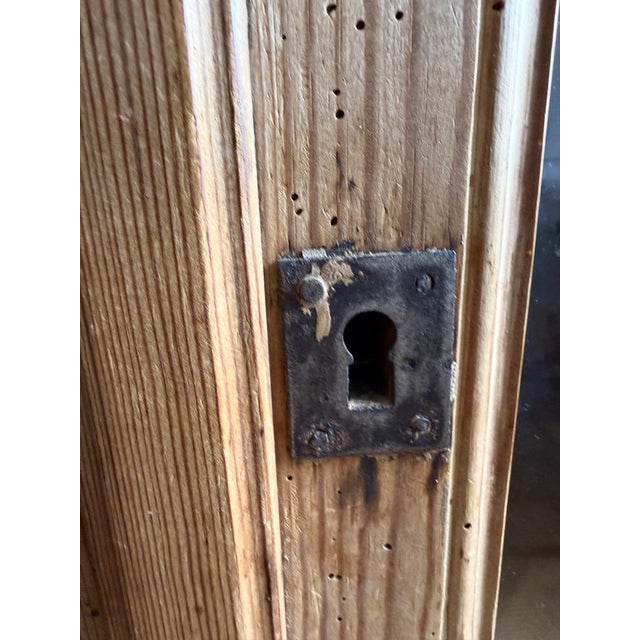 Antique Stripped Pine Glazed Bar Cabinet, 1800s For Sale - Image 11 of 13