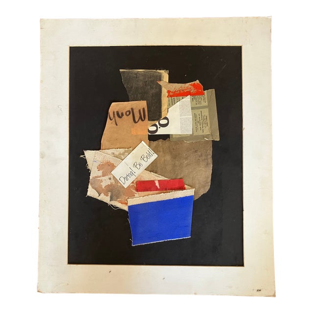 1950-60’s "Darling Be Bold" Mixed Media Collage, Framed For Sale