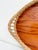 Brown Antique Oval French Wicker Tray, Early 20th Century For Sale - Image 8 of 14