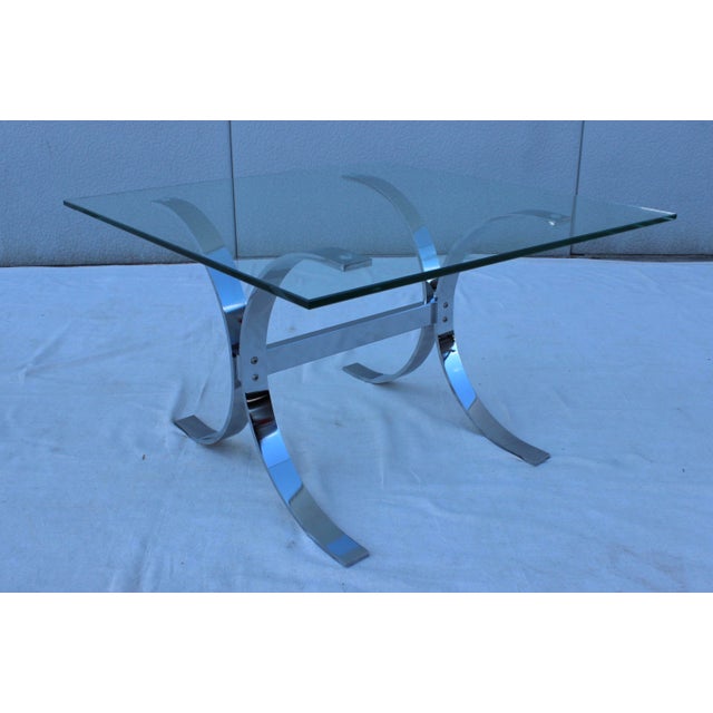 1970's Chrome Side Tables - A Pair For Sale - Image 5 of 7