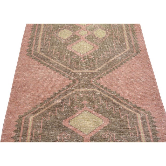 Turkish Vintage Turkish Anatolian Hand Knotted Wool Rug, 3'x7' For Sale - Image 3 of 4