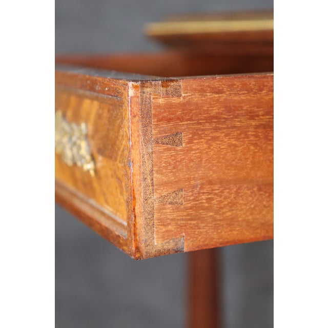 Pair 19th C. French Louis XVI Style Bronze Mounted Nightstands For Sale - Image 10 of 10