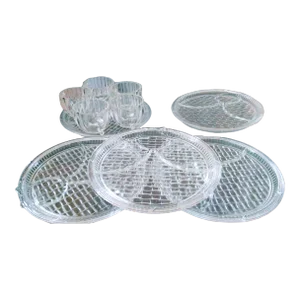1940s Paden City Glass Co. Dorset Provincial Dinnerware Set- 10 Pieces