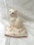 White Vintage Italian Ceramic Cat on Pillow For Sale - Image 8 of 8