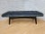Charcoal Mid Century Modern Gio Ponti Style Biscuit Tufted Floating Bench For Sale - Image 8 of 8