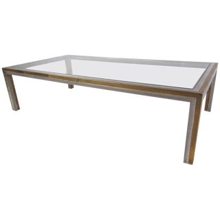 Willy Rizzo Attributed Regency Style Coffee Table For Sale