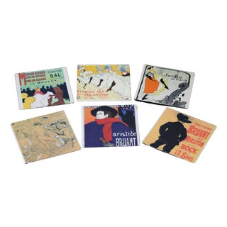 Paris Decor Coasters, 1970s, Set of 6 For Sale