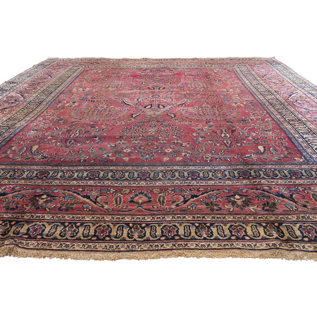 Victorian Late 19th Century Persian Khorassan Rug - 11'03 X 16'00 For Sale - Image 3 of 10
