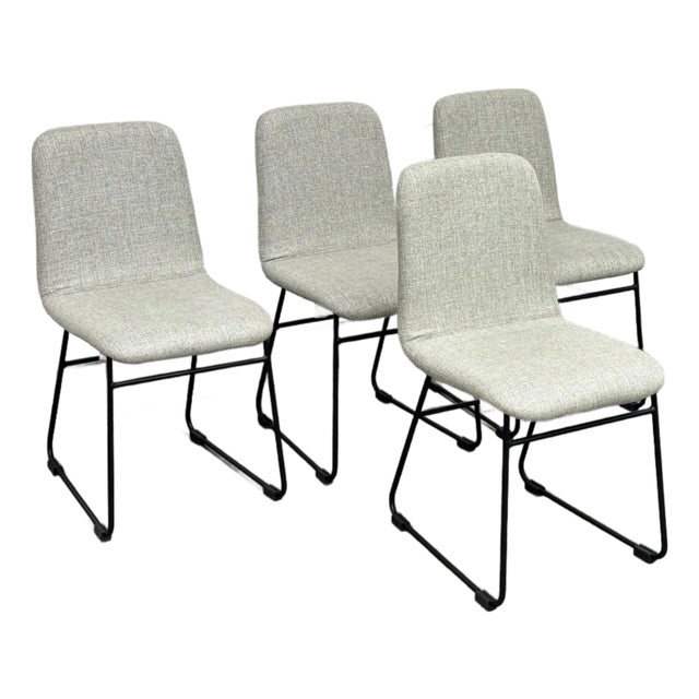 Pottery Barn Zoe Dining Chairs, Set of Four For Sale