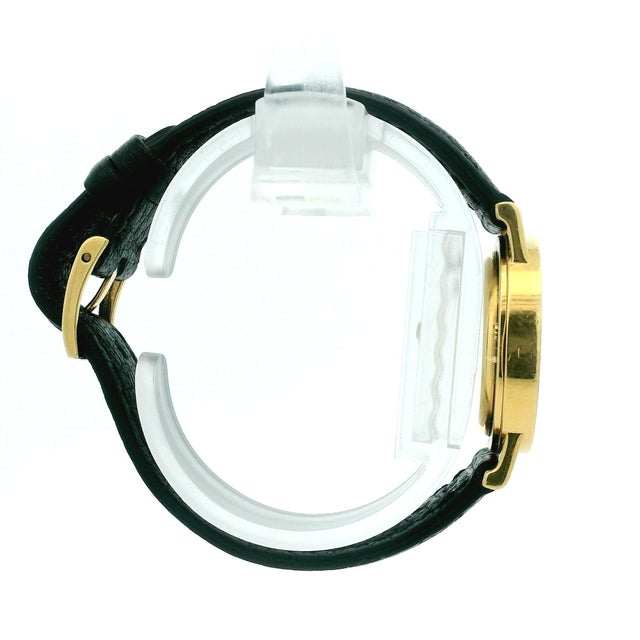 1990s Vintage Bvlgari A5011 18k Gold Black Dial Watch, Circa 1990 For Sale - Image 5 of 14