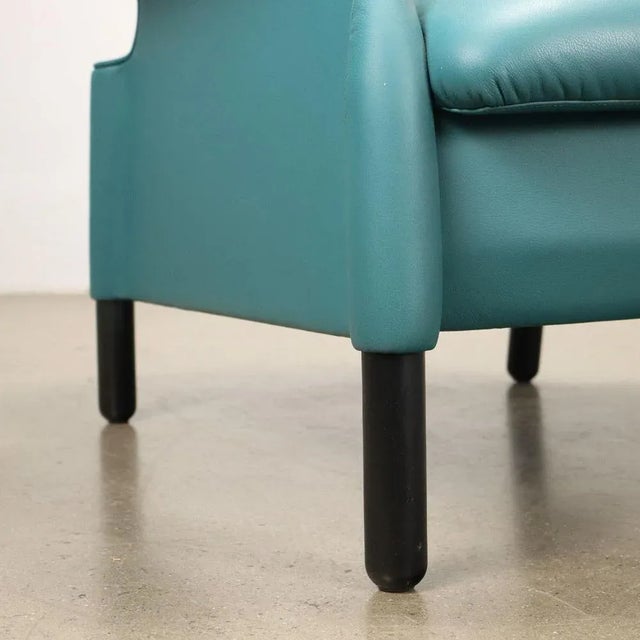 Turquoise Vintage Chair by Castiglioni Bros For Sale - Image 8 of 9