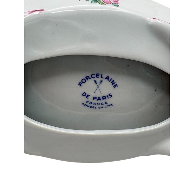 French Bloch Porcelaine De Paris Gondola Porcelain Triple Ink Well For Sale - Image 13 of 13